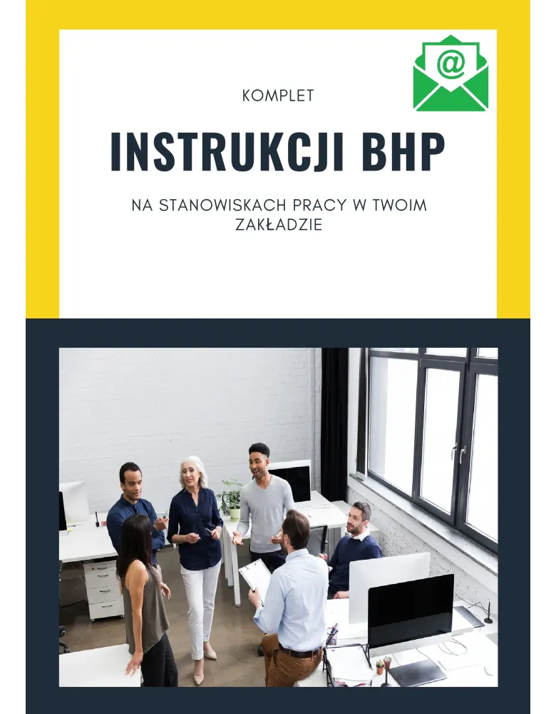 INSTRUKCJE BHP - DLA BIURA - KOMPLET 20 SZT. - WYSYŁKA ONLINE