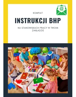 NSTRUKCJE BHP - DLA PRZEDSZKOLA - KOMPLET 20 SZT. - WYSYŁKA ONLINE