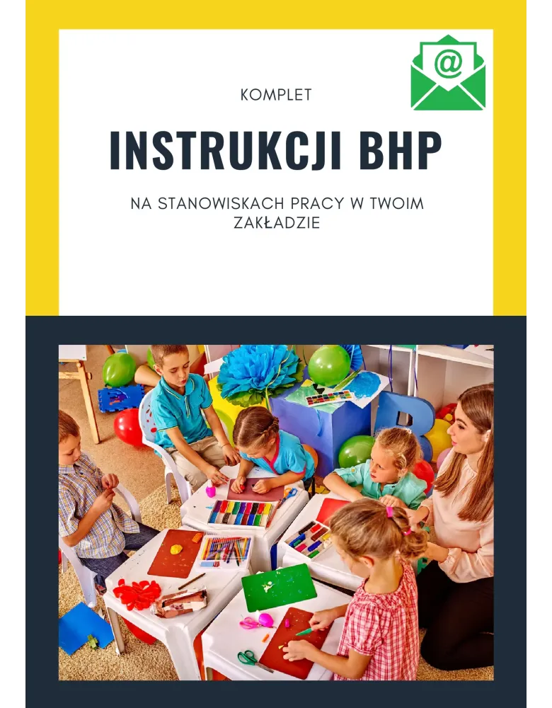 NSTRUKCJE BHP - DLA PRZEDSZKOLA - KOMPLET 20 SZT. - WYSYŁKA ONLINE