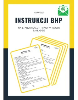 INSTRUKCJE BHP - SALON FRYZJERSKI - KOMPLET 15 SZT. - WYSYŁKA ONLINE